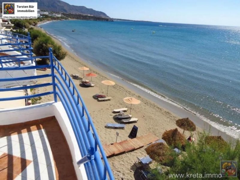 Makrigialos Kreta, Makrigialos 2 Wohnungen direkt am Strand zu verkaufen Wohnung kaufen